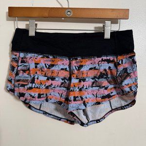 Lululemon Speed Up Short 2.5" Inversion Multi/Black - 4